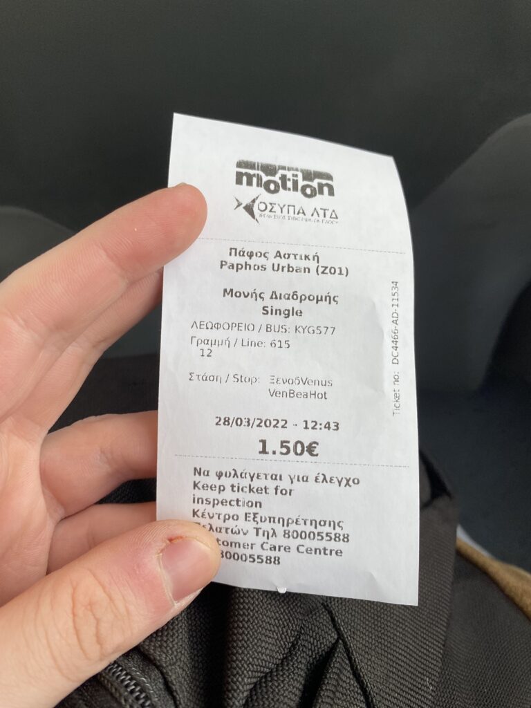 passagem onibus paphos