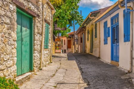 vila de omodos no chipre